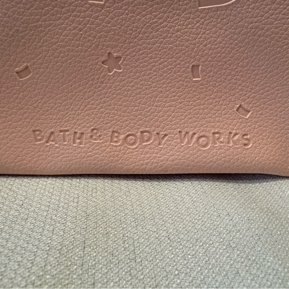 Bath & Body Works HAPPY BIRTHDAY Pink Faux Leather Gift Bag Tote - Picture 5 of 10